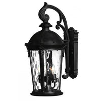 Hinkley Outdoor Windsor Small Wall Mount 1898BK-LED