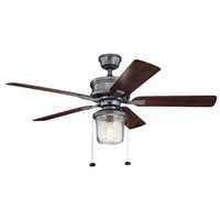 Kichler Lighting Tess 52" Ceiling Fan Weathered Steel